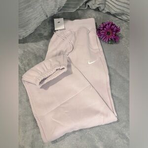 Women's High-Waisted Oversized Sweatpants Nike Sportswear Phoenix Fleece Pink
